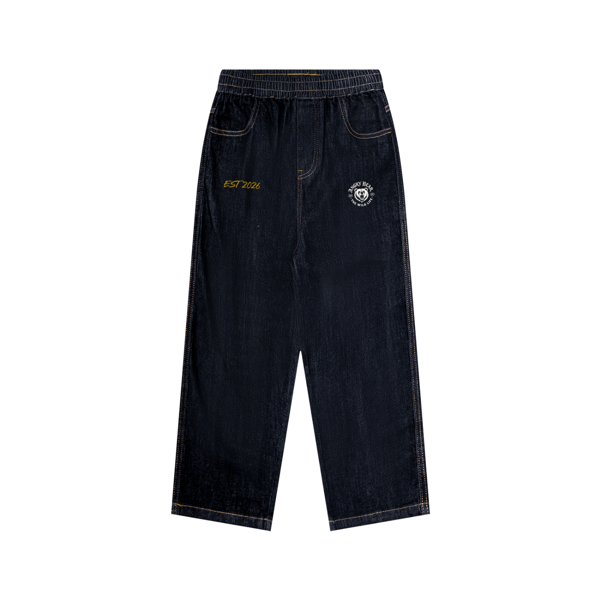 Kid’s Straight Leg Elastic Waist Jeans
