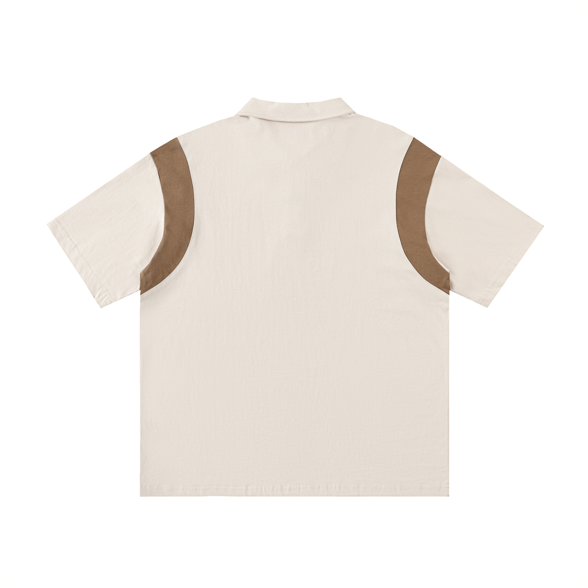 EST 2026 Men's Contrast Panel Cotton Polo Shirt