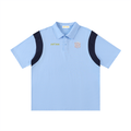 EST 2026 Men's Contrast Panel Cotton Polo Shirt