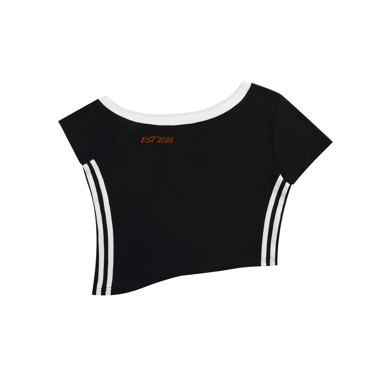 Women's Color Block Off-the-Shoulder T-Shirt