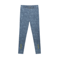 Women's Faux Denim Zip-Fly Leggings