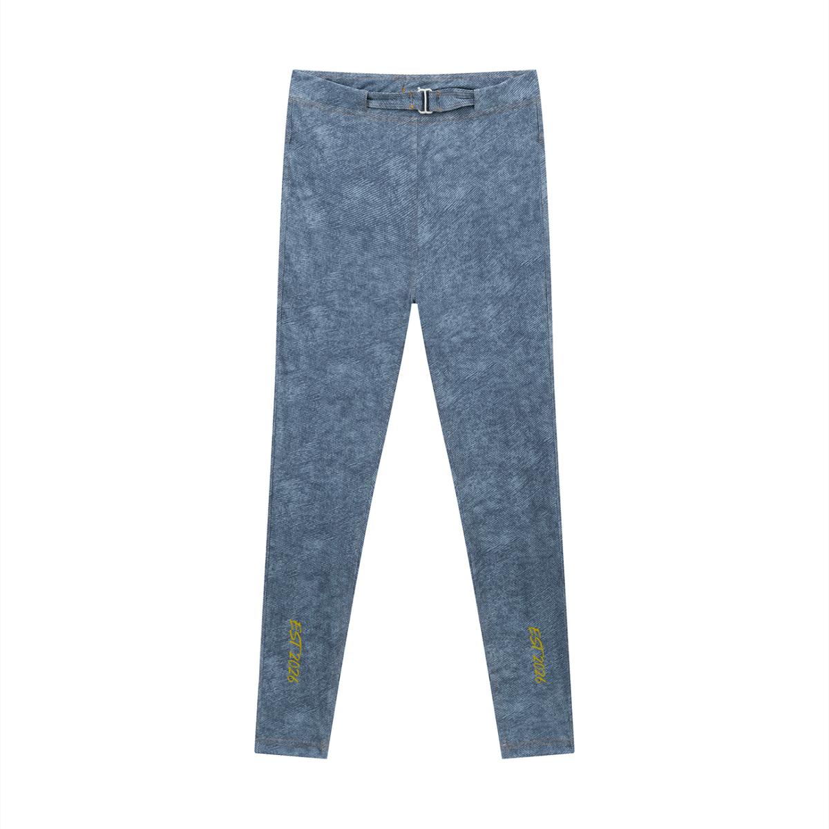 Women's Faux Denim Zip-Fly Leggings