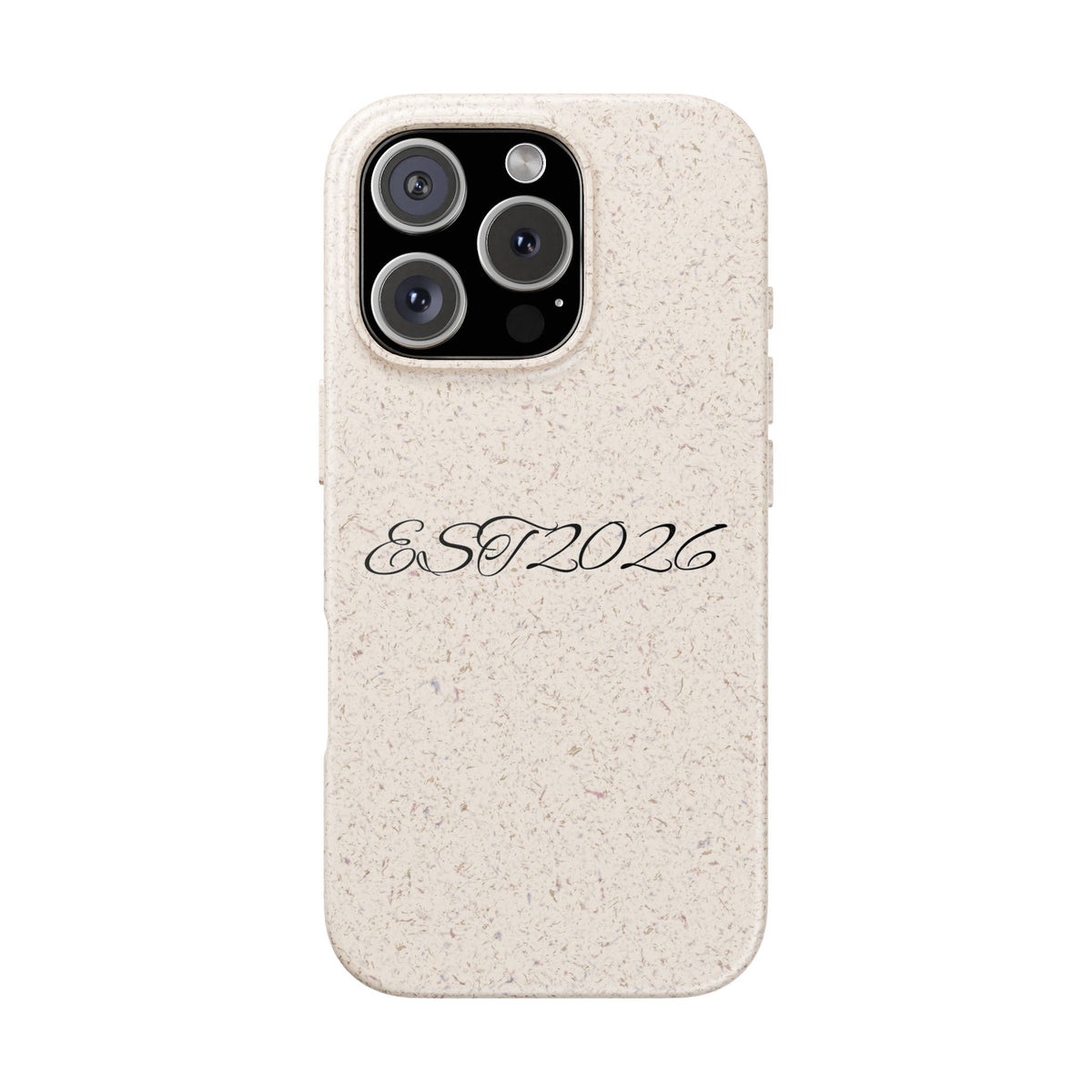 EST 2026 Biodegradable iPhone Case — Eco-Friendly Script Design