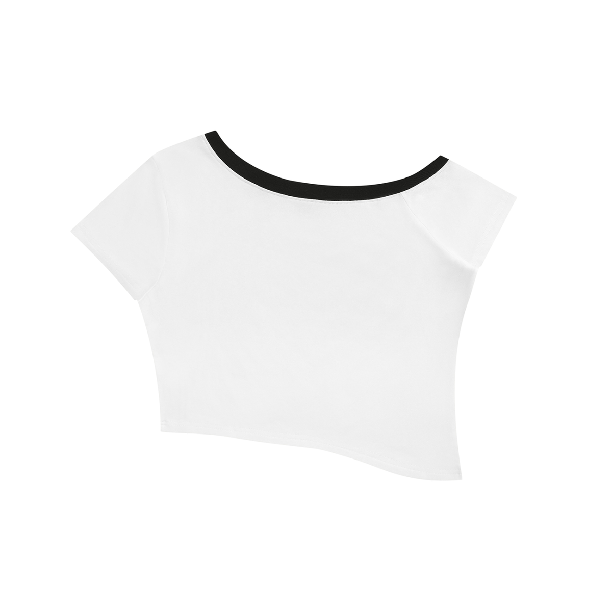 Women's Color Block Off-the-Shoulder T-Shirt