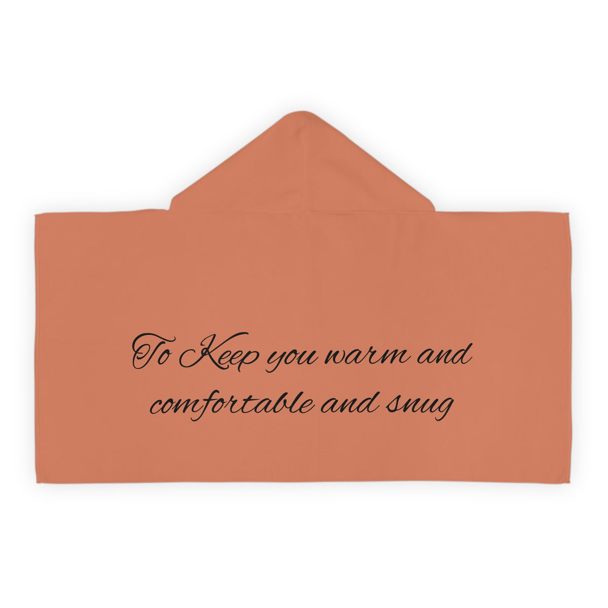 Hooded Towel — “To Keep You Warm and Comfortable and Snug” Youth Beach & Bath Wrap