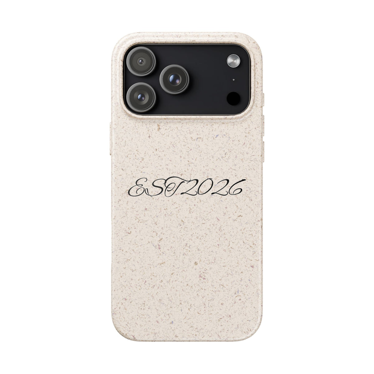 EST 2026 Biodegradable iPhone Case — Eco-Friendly Script Design