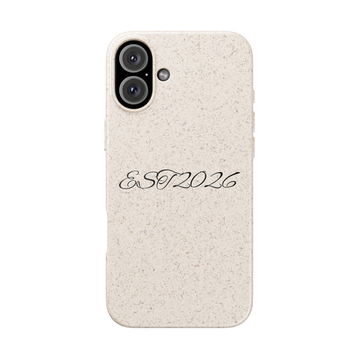 EST 2026 Biodegradable iPhone Case — Eco-Friendly Script Design