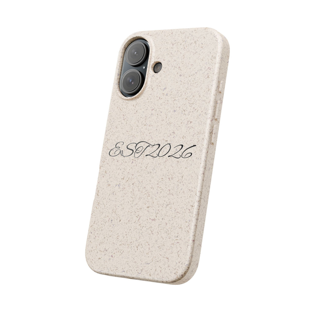 EST 2026 Biodegradable iPhone Case — Eco-Friendly Script Design