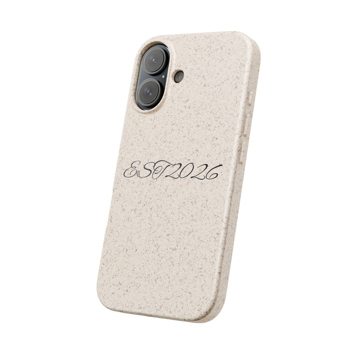 EST 2026 Biodegradable iPhone Case — Eco-Friendly Script Design
