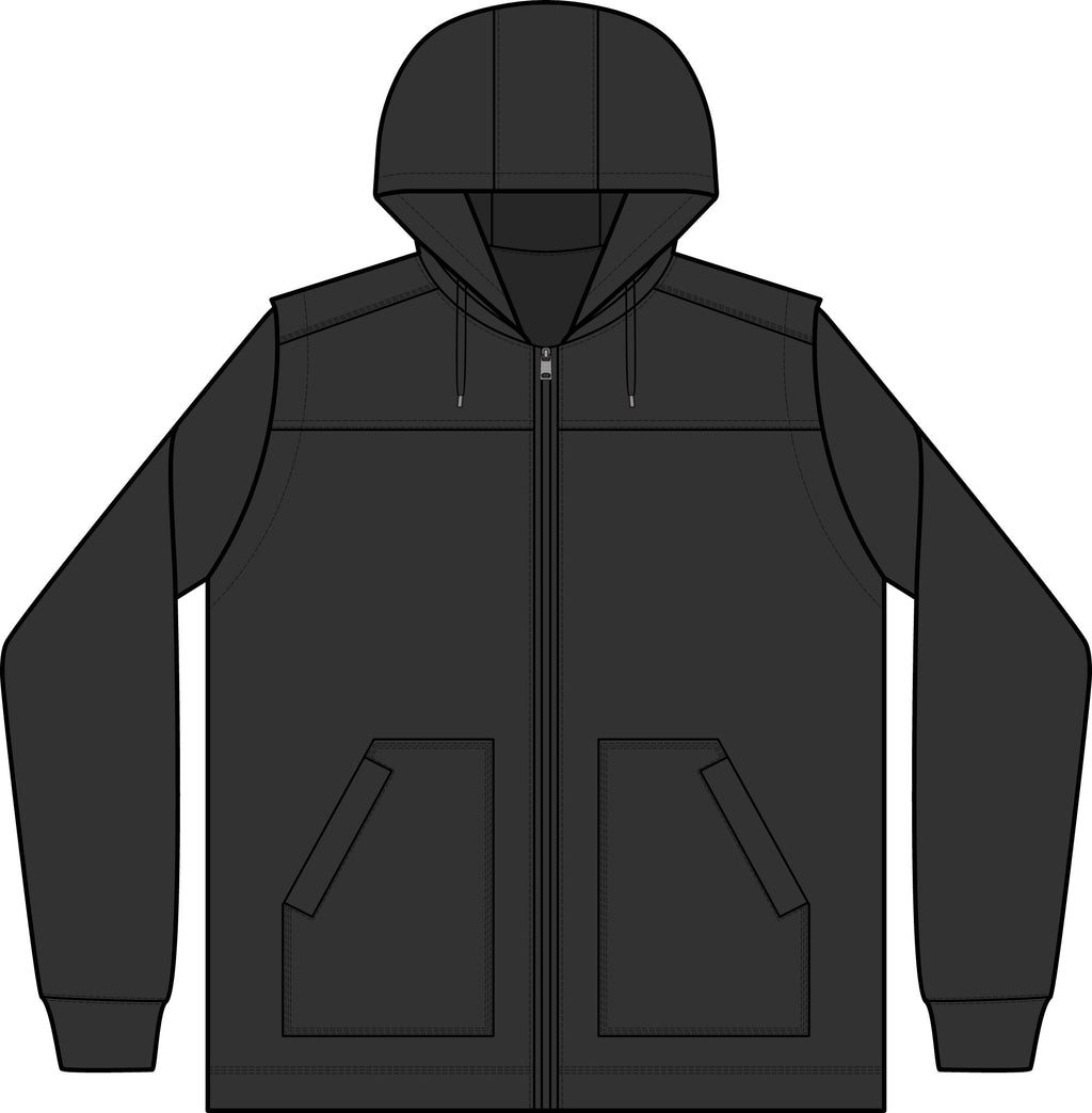 Duck Fleece Full-Zip Hooded Jacket — Warm Workwear Hoodie for Men & Women