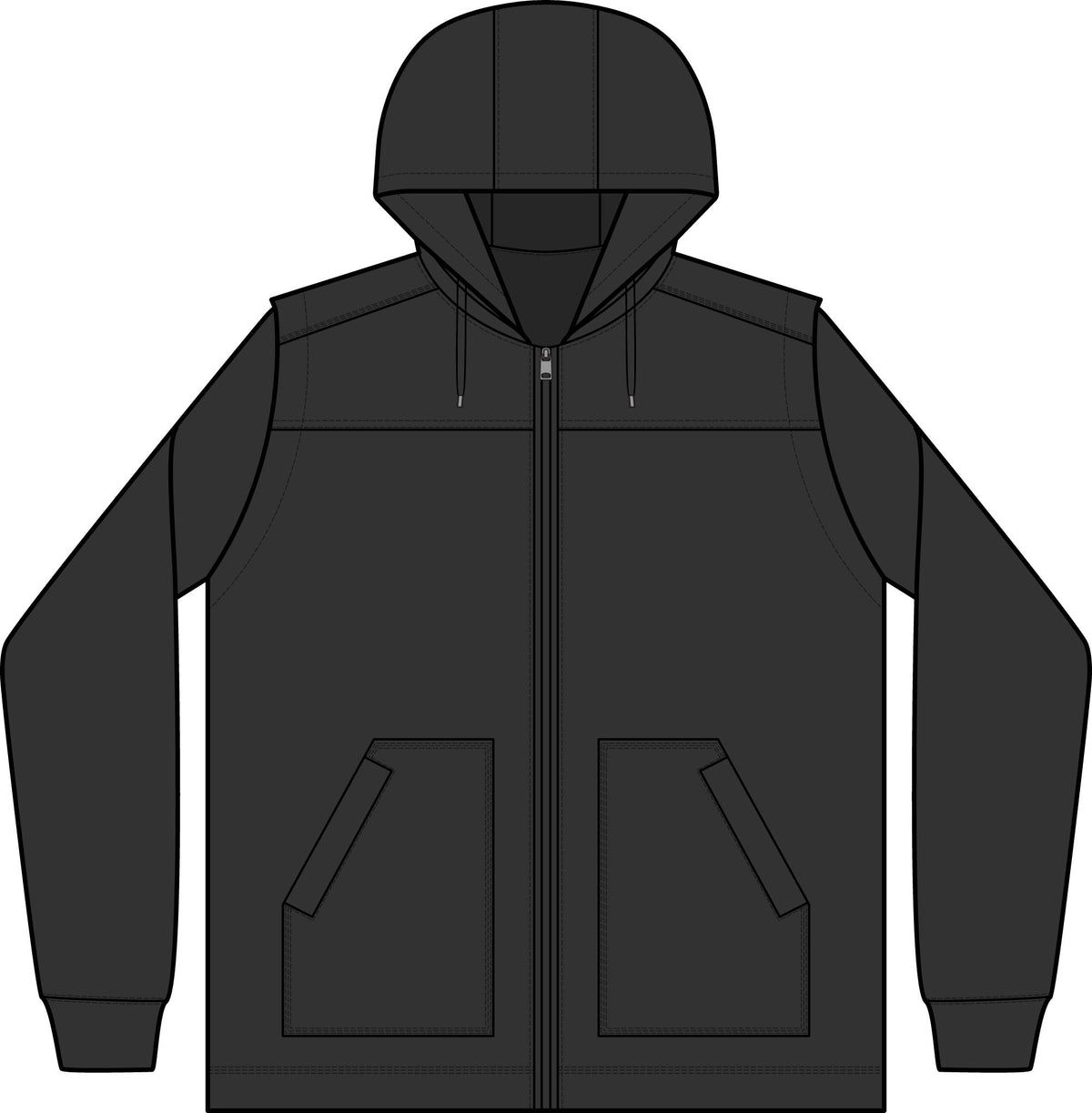 Duck Fleece Full-Zip Hooded Jacket — Warm Workwear Hoodie for Men & Women