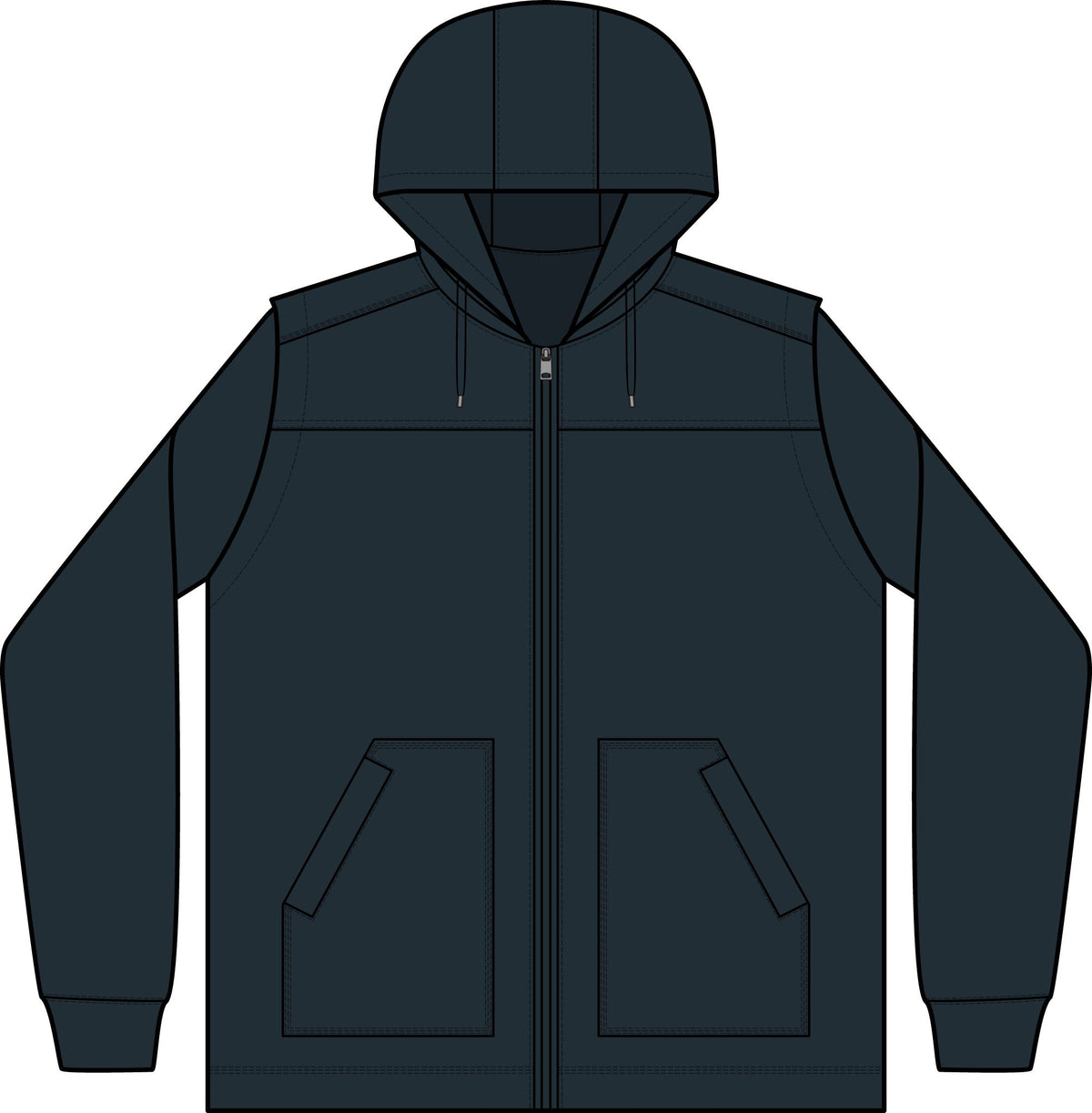 Duck Fleece Full-Zip Hooded Jacket — Warm Workwear Hoodie for Men & Women