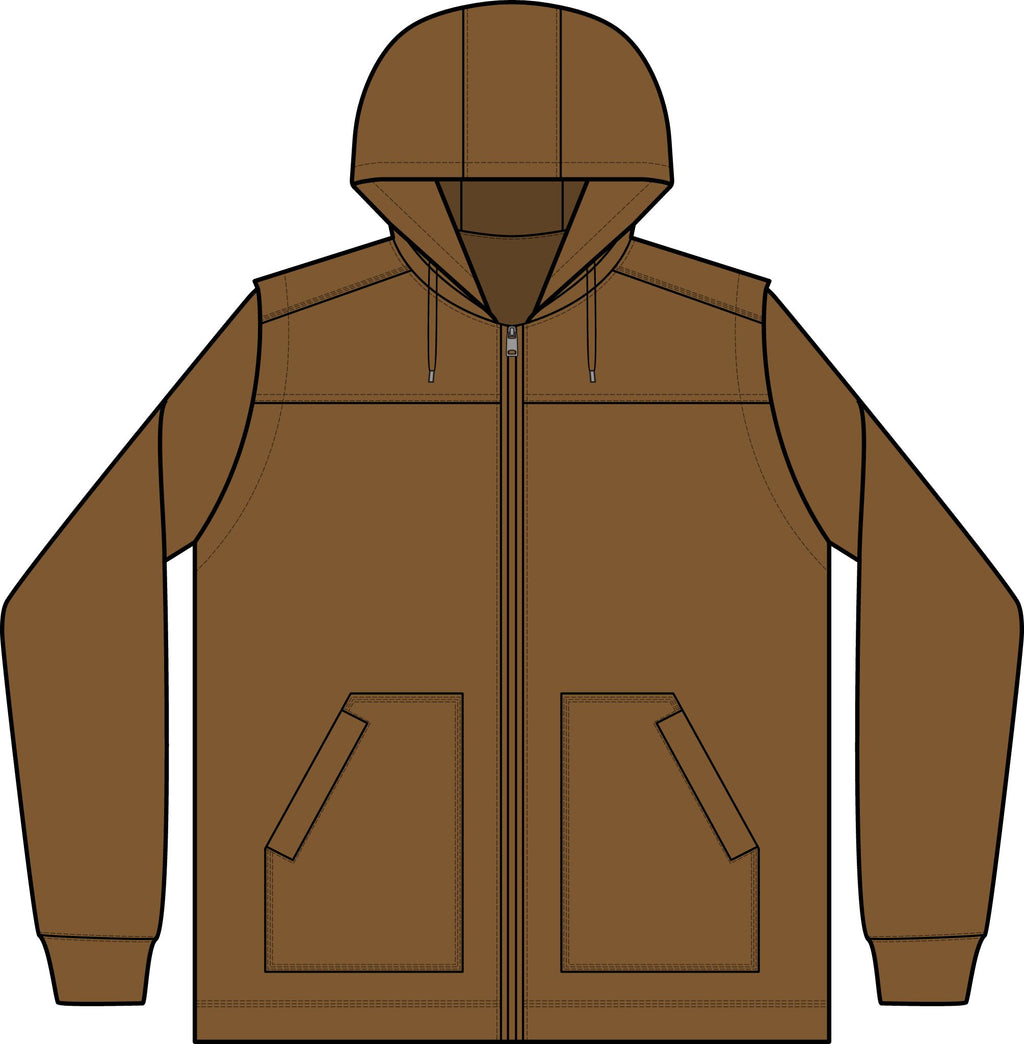 Duck Fleece Full-Zip Hooded Jacket — Warm Workwear Hoodie for Men & Women