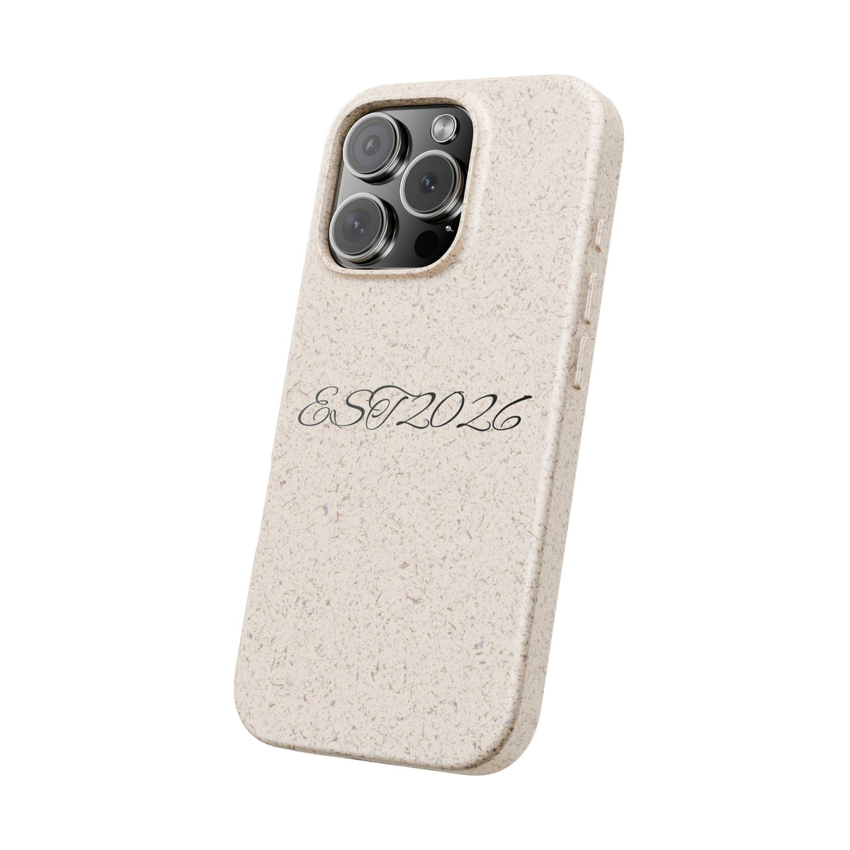 EST 2026 Biodegradable iPhone Case — Eco-Friendly Script Design