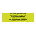 EST 2026 Funny Bumper Sticker — "Thank God They Haven't Invented Electric Planes Yet... Imagine The Extension Leads!!" Vinyl Decal