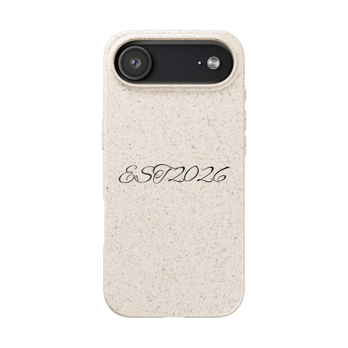 EST 2026 Biodegradable iPhone Case — Eco-Friendly Script Design