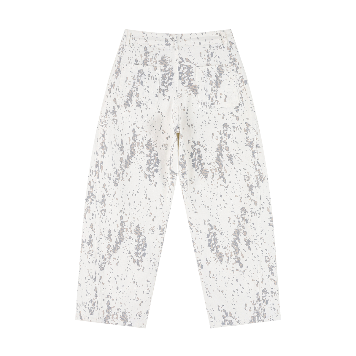 Women's Splatter Barrel Leg Jeans