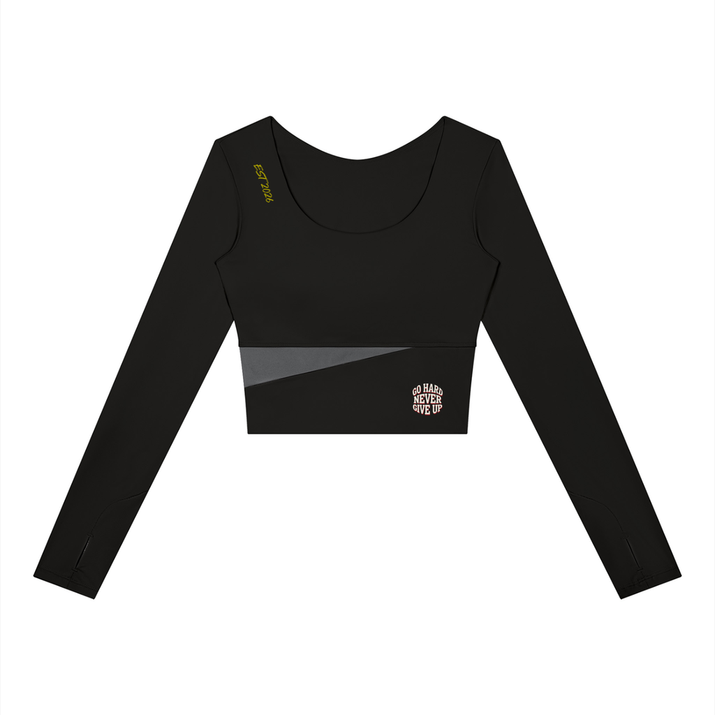 Women's Panelled Long Sleeve Yoga T-Shirt