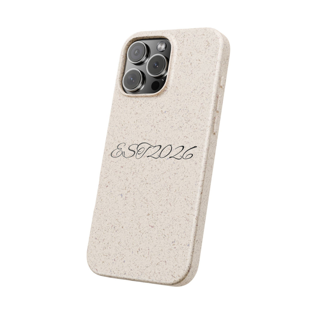 EST 2026 Biodegradable iPhone Case — Eco-Friendly Script Design