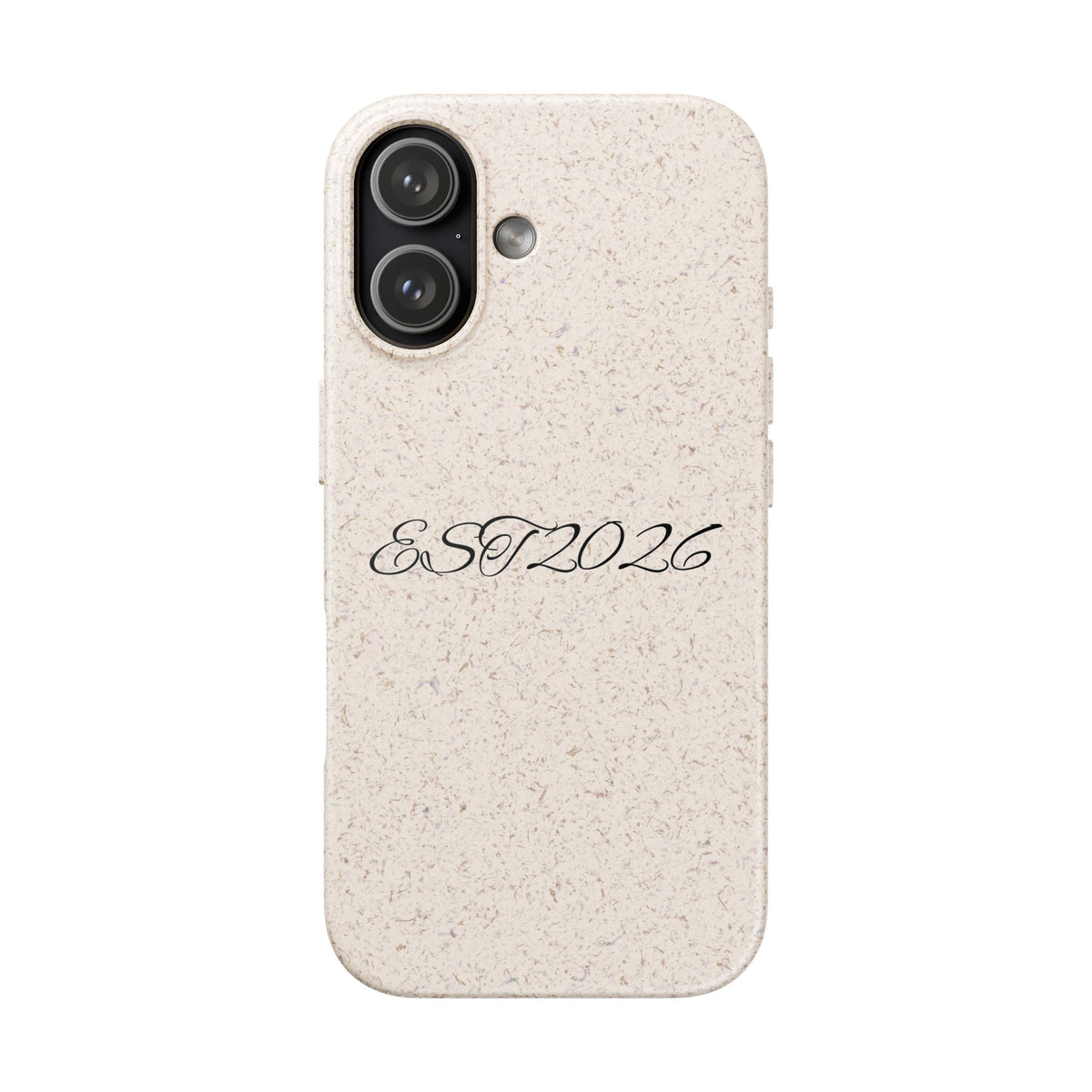 EST 2026 Biodegradable iPhone Case — Eco-Friendly Script Design