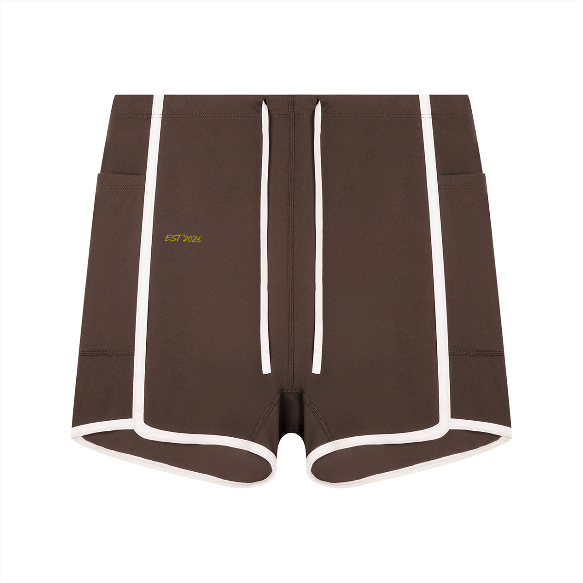 Women's High Rise Color Block Yoga Shorts