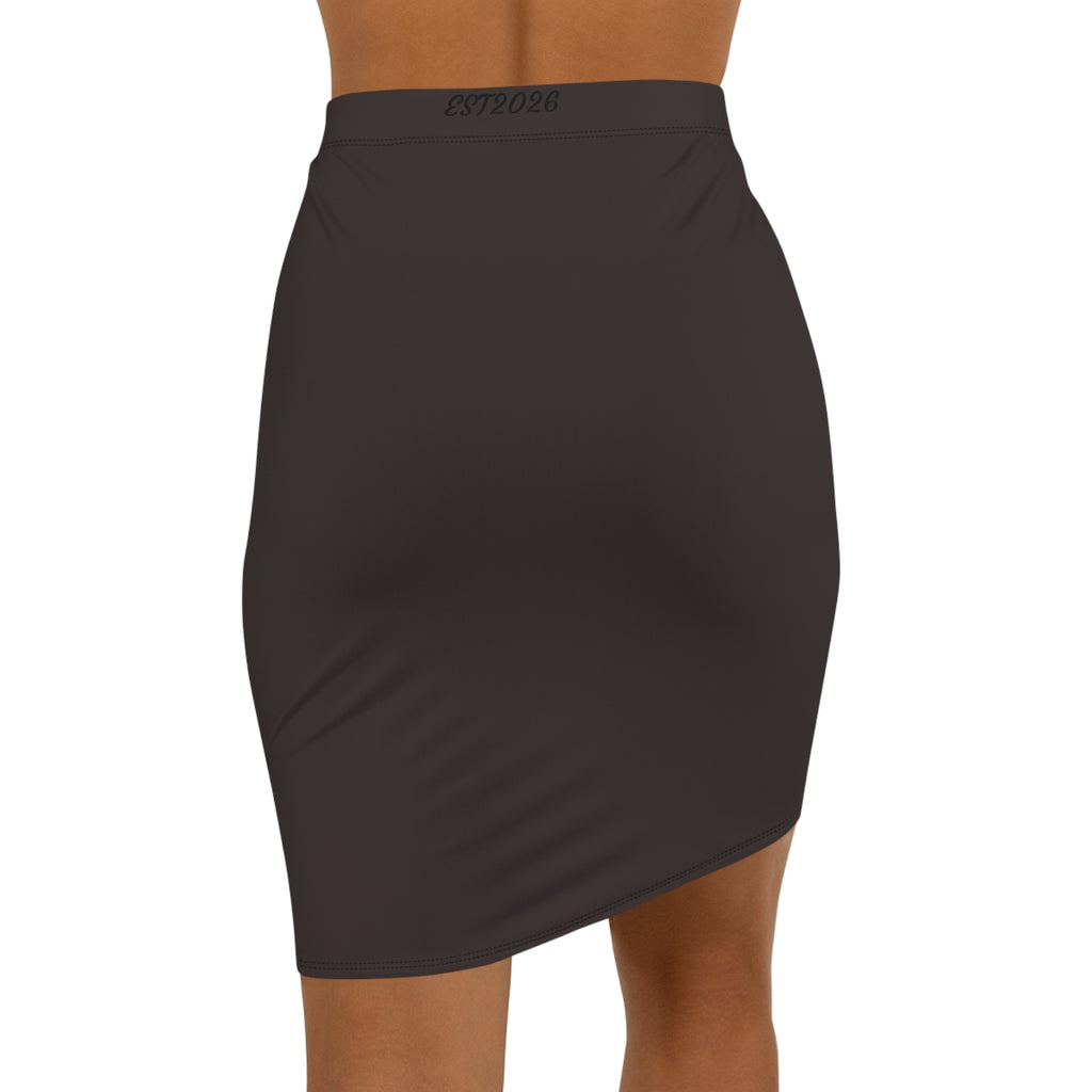 EST 2026 Burgundy Pencil Skirt — Premium Women's Lifestyle Wear