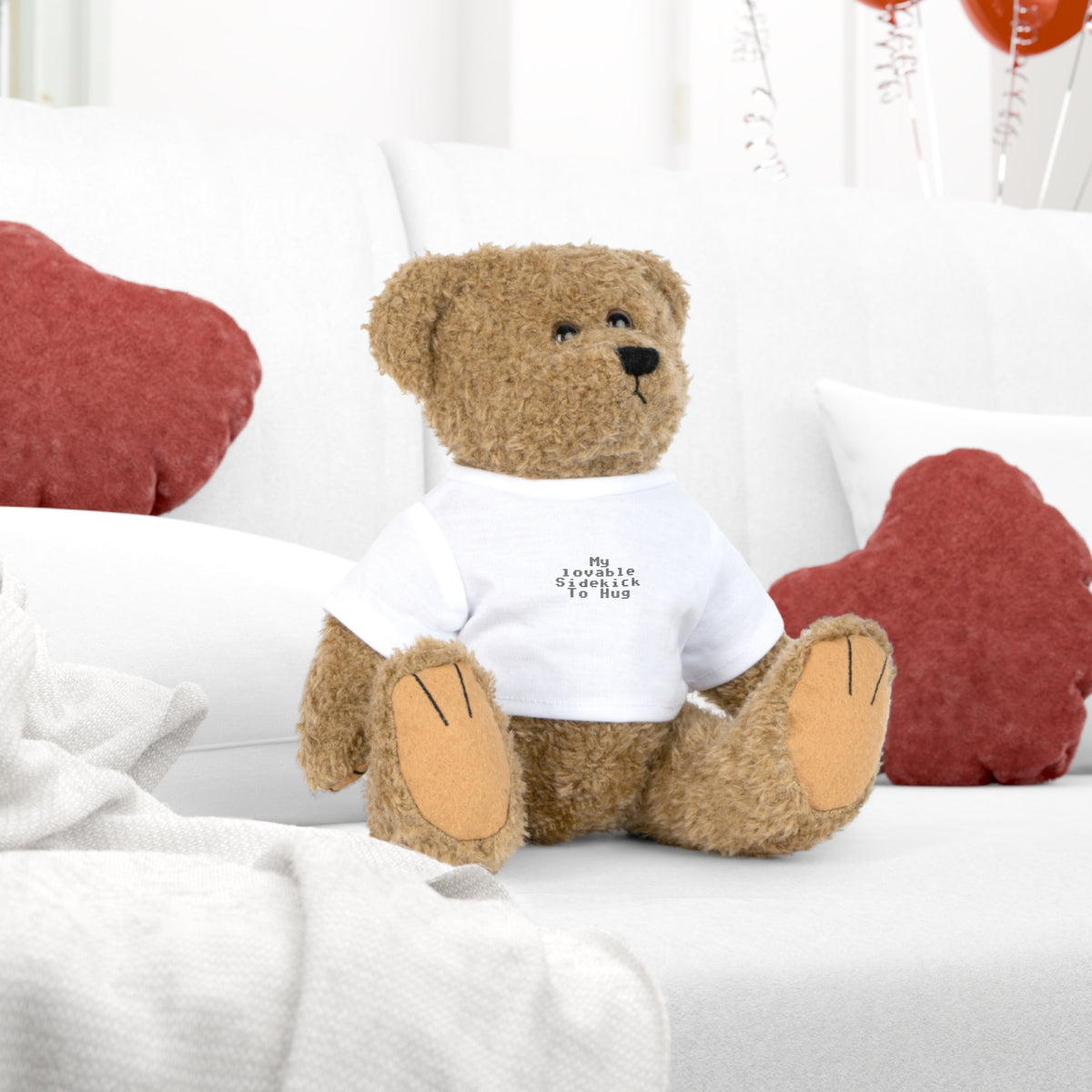 EST 2026 "My Lovable Sidekick To Hug" Personalised Stuffed Bear — The Perfect Gift For Someone You Love