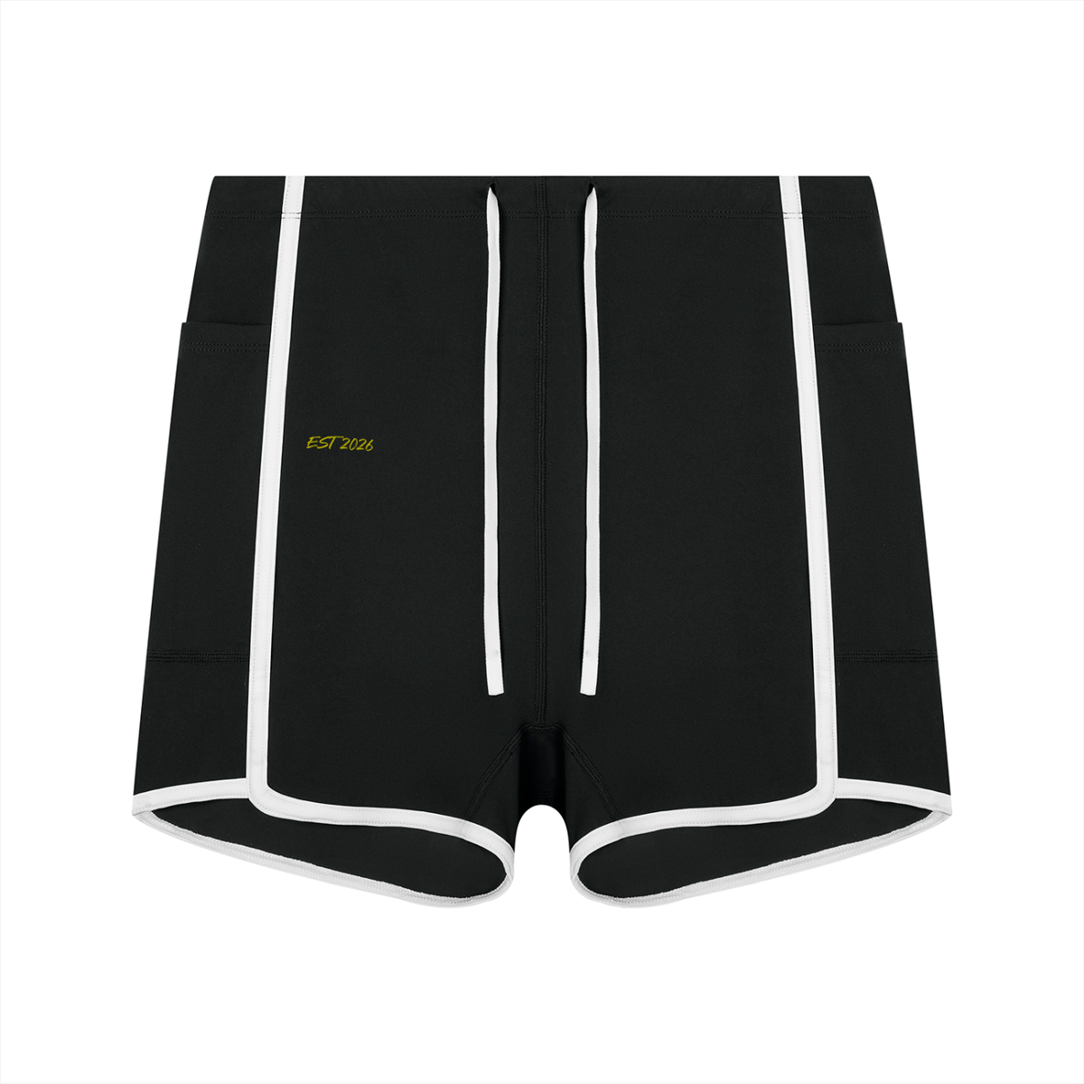 Women's High Rise Color Block Yoga Shorts