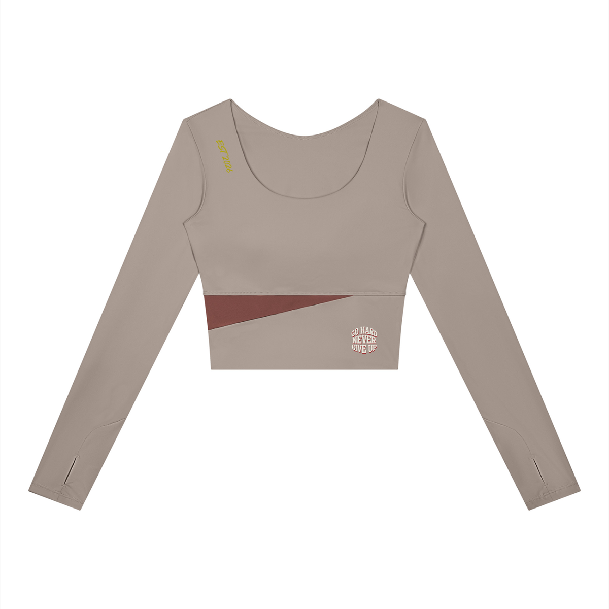 Women's Panelled Long Sleeve Yoga T-Shirt