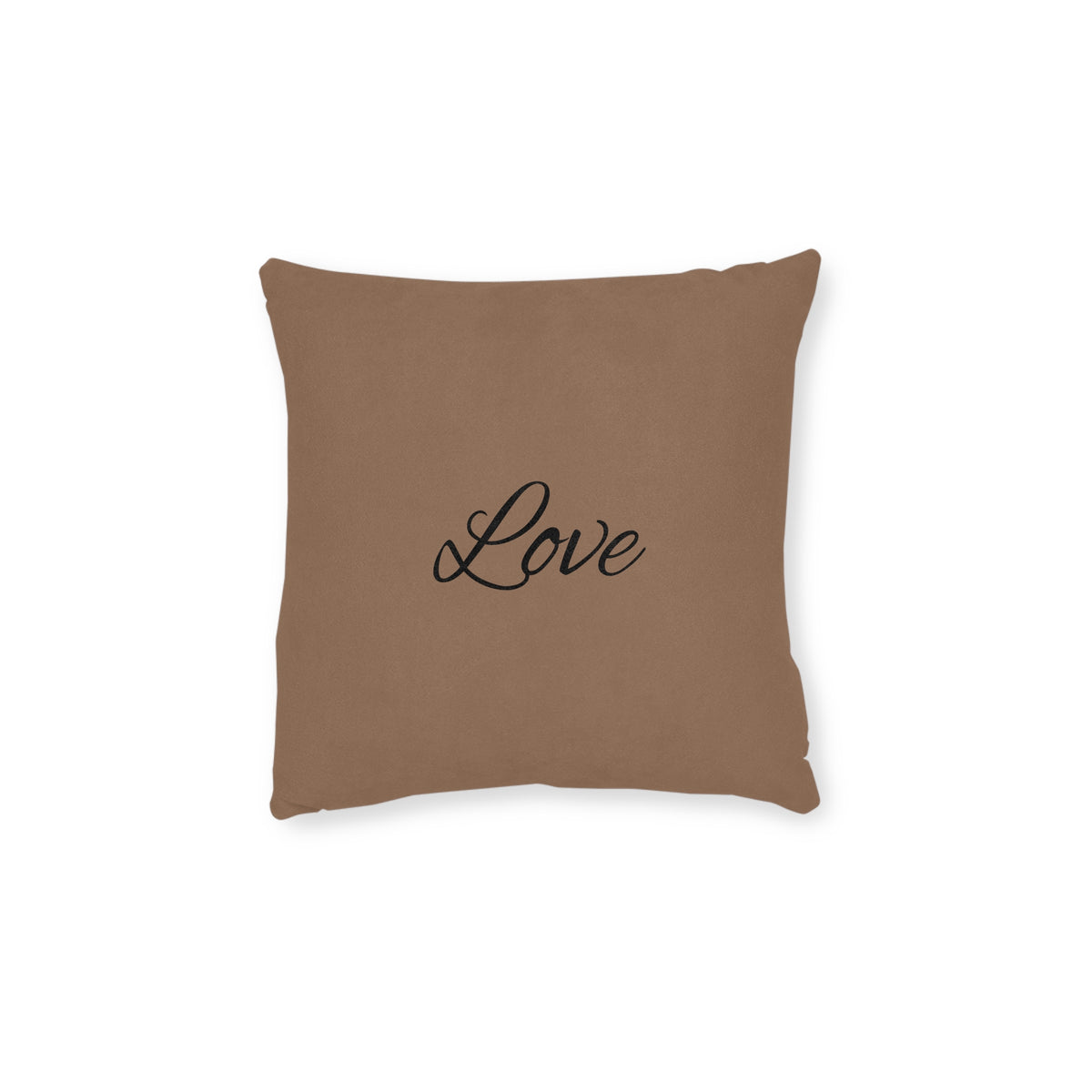 EST 2026 'Love' Square Cushion | Luxury Faux Suede Pillow | Home Decor Gift