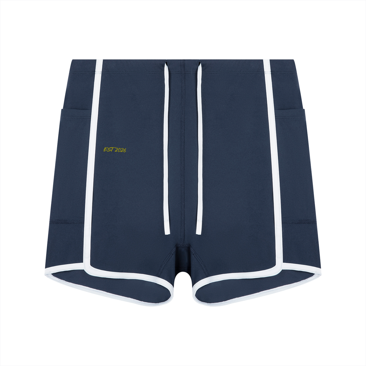 Women's High Rise Color Block Yoga Shorts