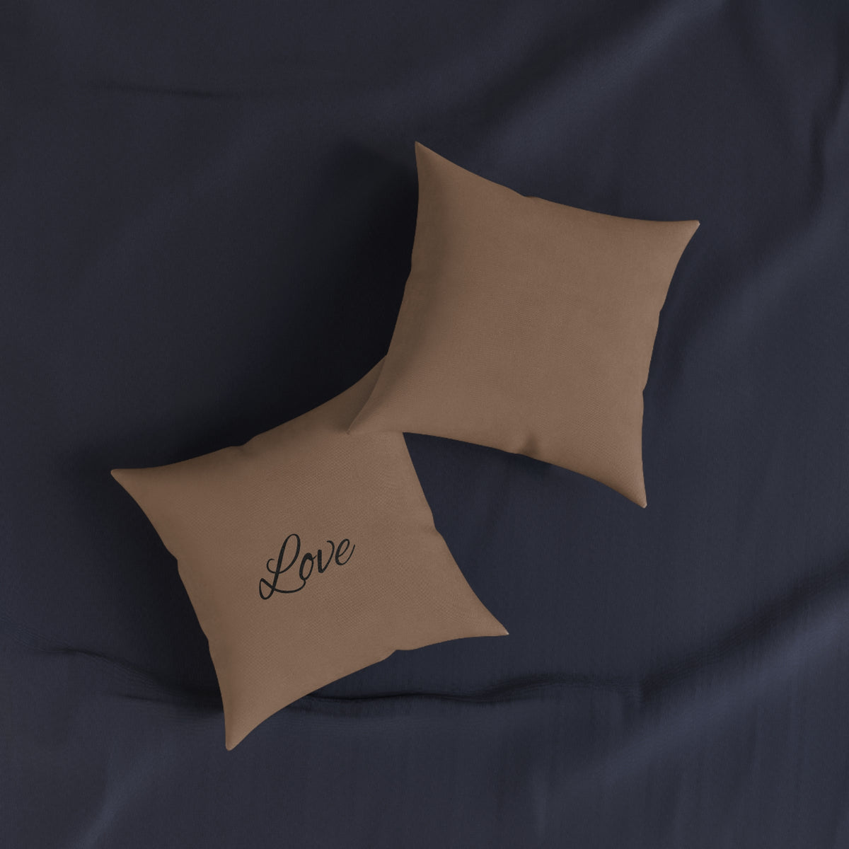 EST 2026 'Love' Square Cushion | Luxury Faux Suede Pillow | Home Decor Gift