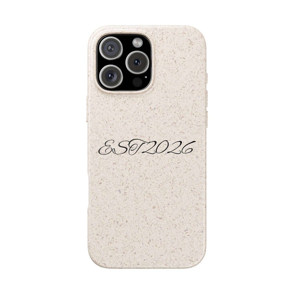 EST 2026 Biodegradable iPhone Case — Eco-Friendly Script Design