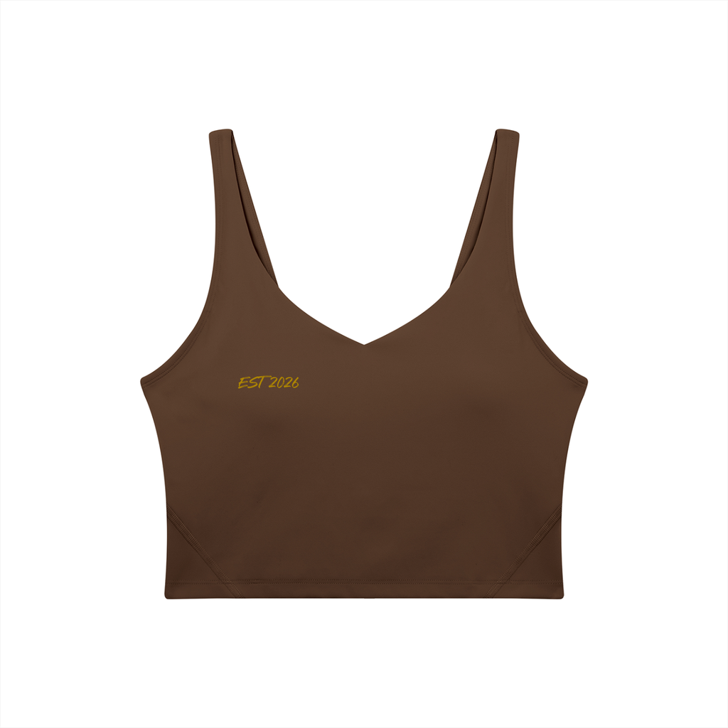 Women's V-Neck Yoga Sports Bra