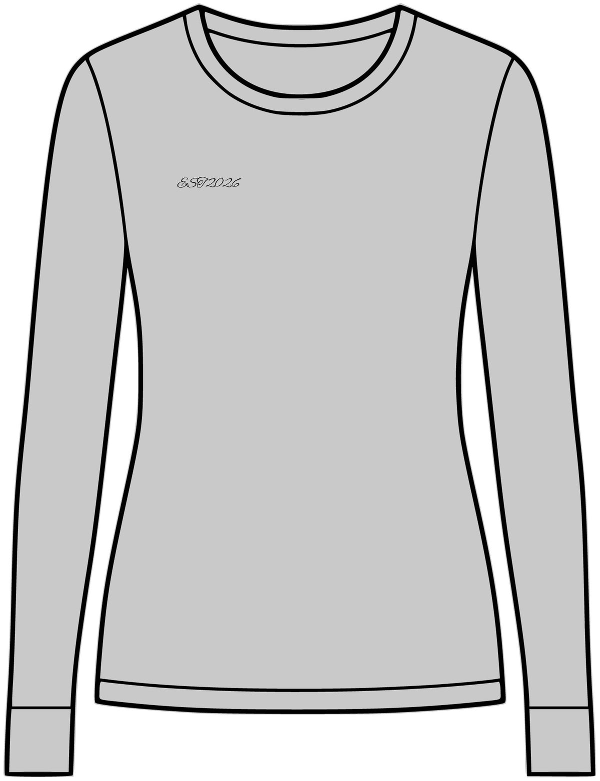 EST 2026 Women's Long Sleeve Crew Tee — Premium Everyday Essential