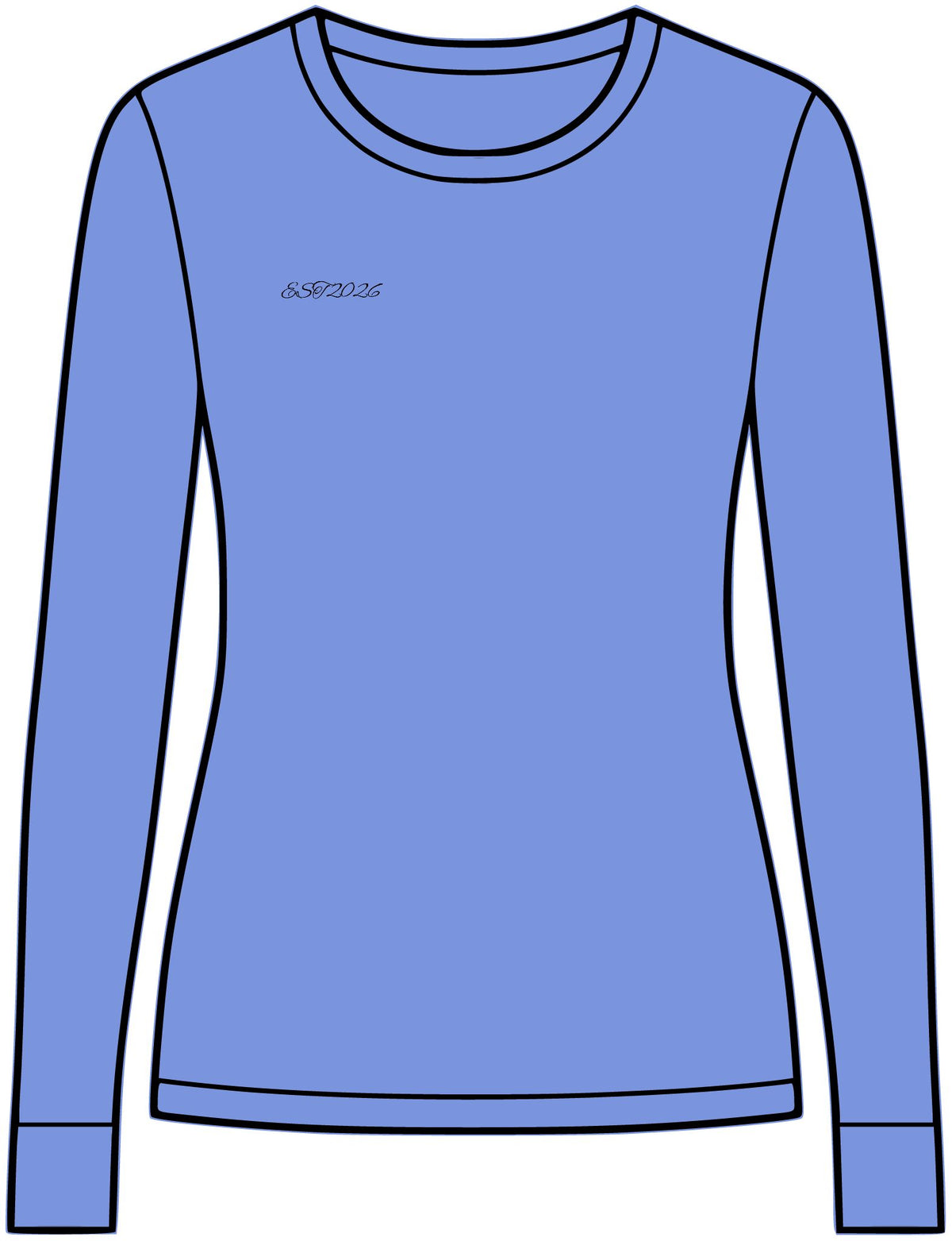 EST 2026 Women's Long Sleeve Crew Tee — Premium Everyday Essential