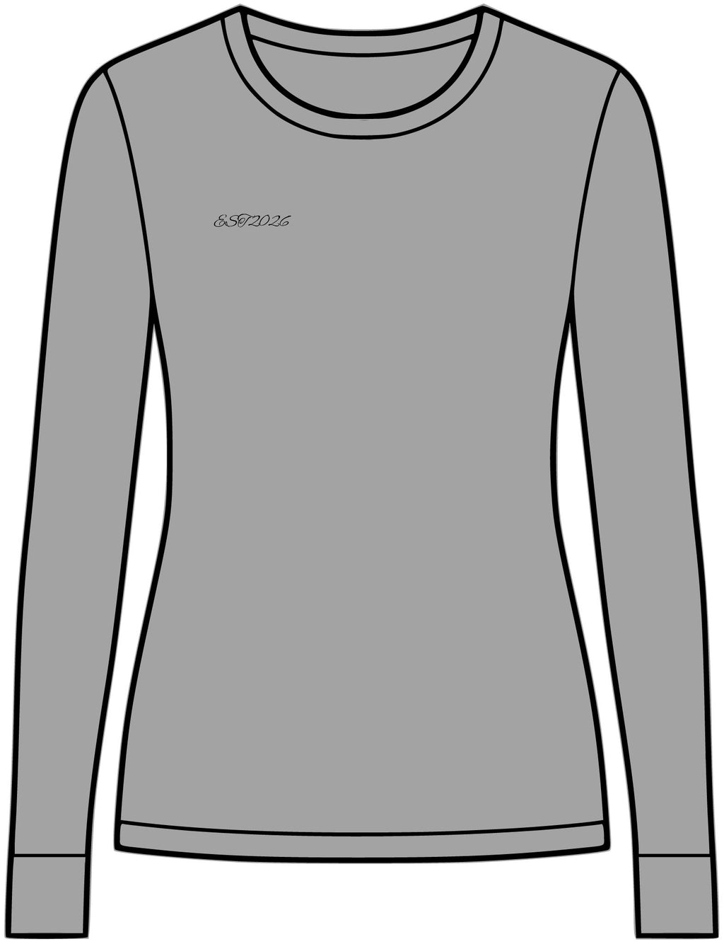 EST 2026 Women's Long Sleeve Crew Tee — Premium Everyday Essential
