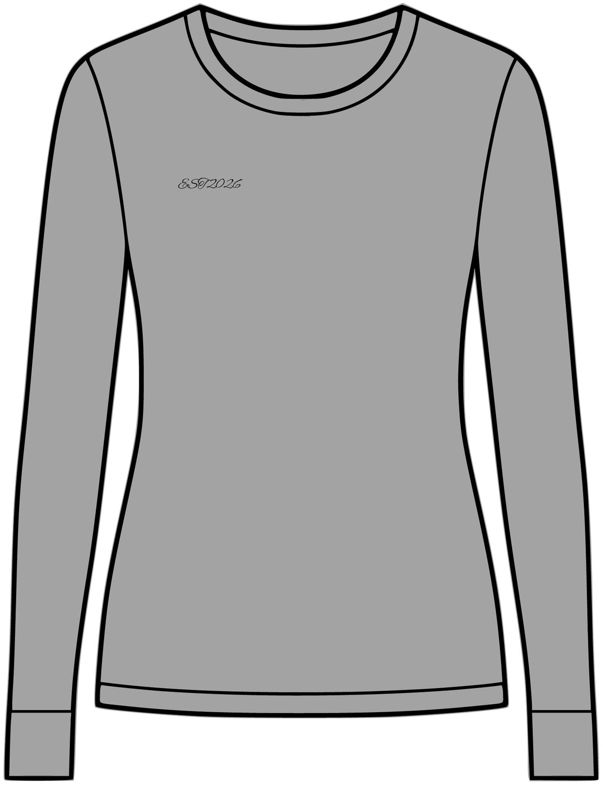 EST 2026 Women's Long Sleeve Crew Tee — Premium Everyday Essential