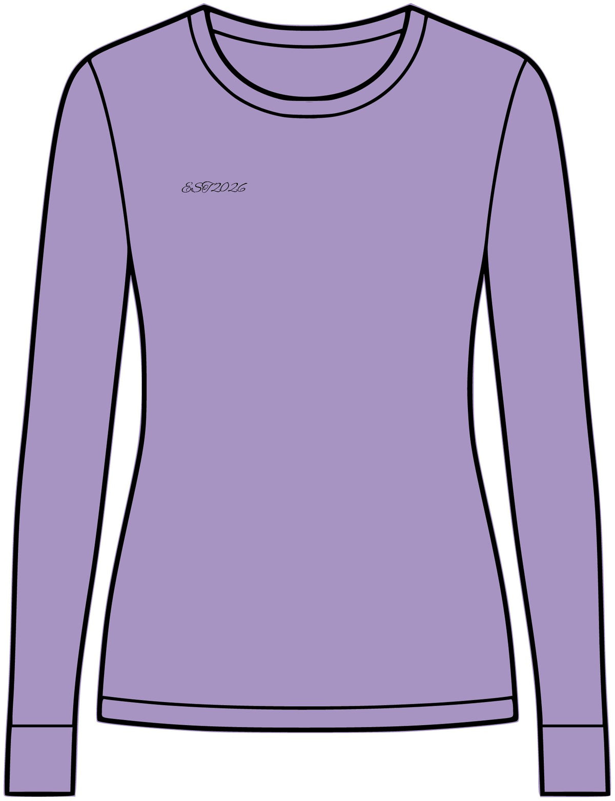 EST 2026 Women's Long Sleeve Crew Tee — Premium Everyday Essential