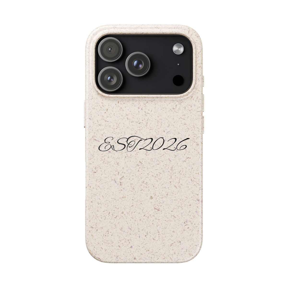 EST 2026 Biodegradable iPhone Case — Eco-Friendly Script Design