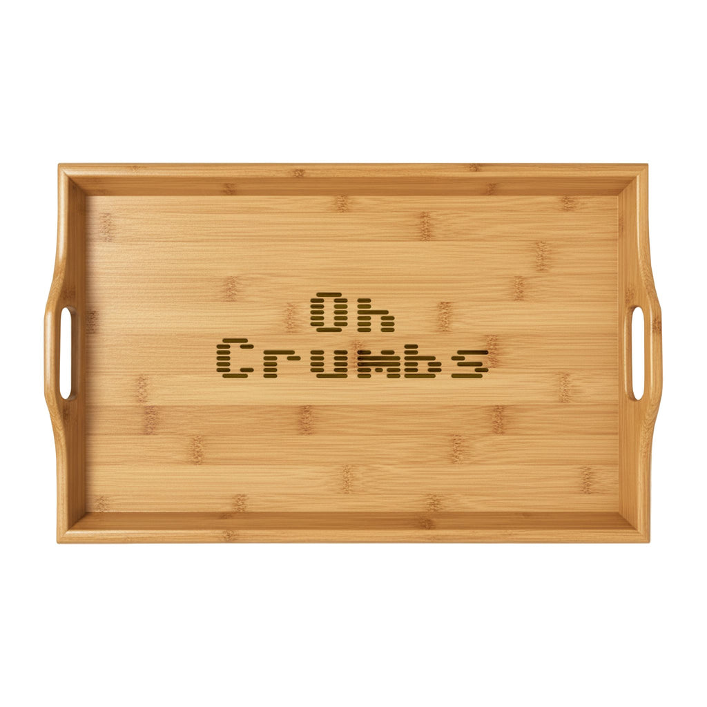 EST 2026 Personalised Bamboo Serving Tray — Custom Engraved Gift for the Home