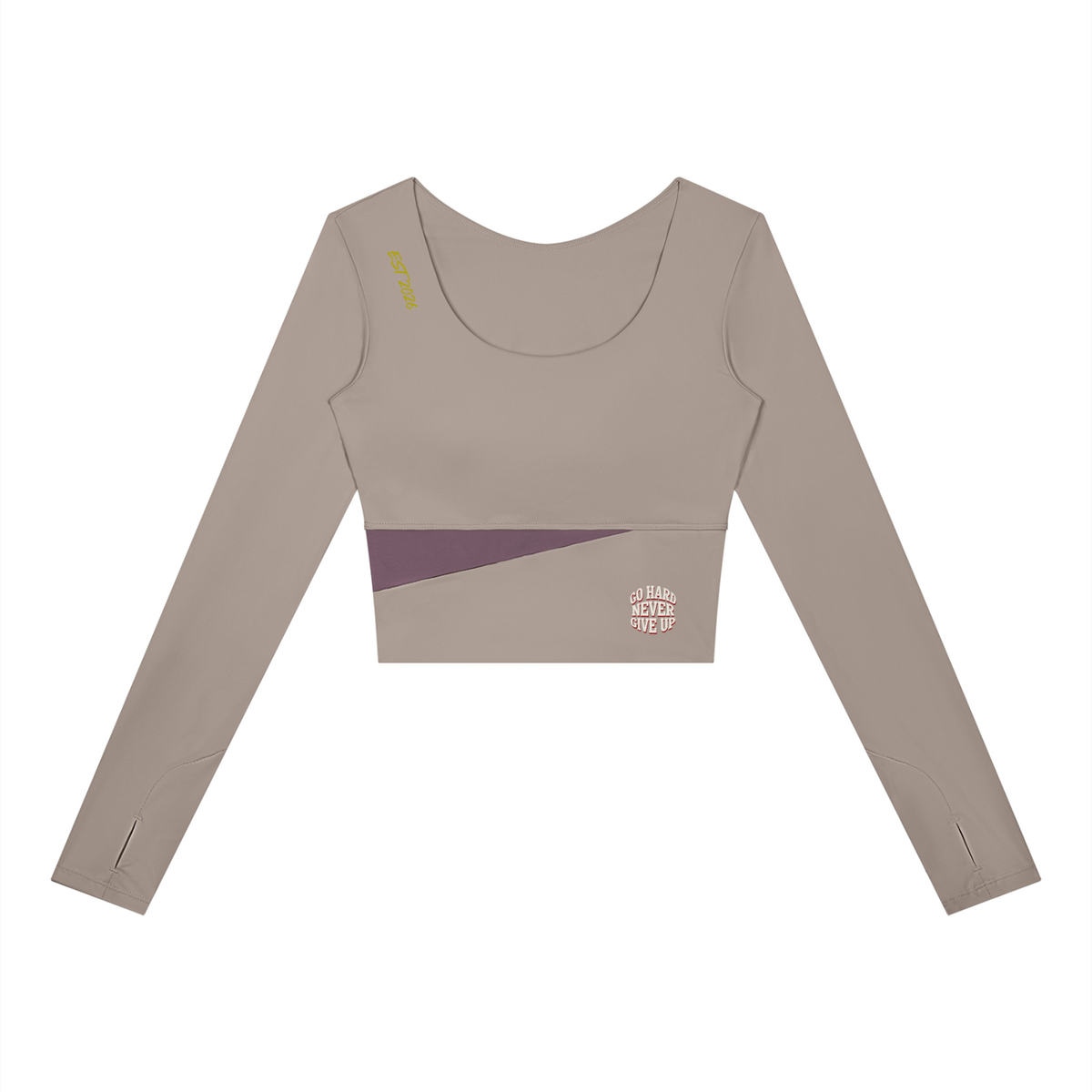 Women's Panelled Long Sleeve Yoga T-Shirt