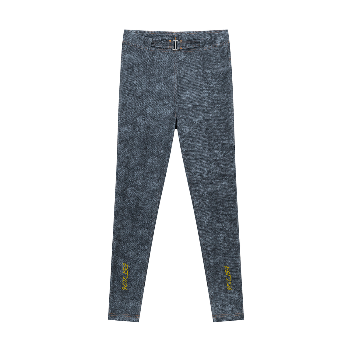 Women's Faux Denim Zip-Fly Leggings