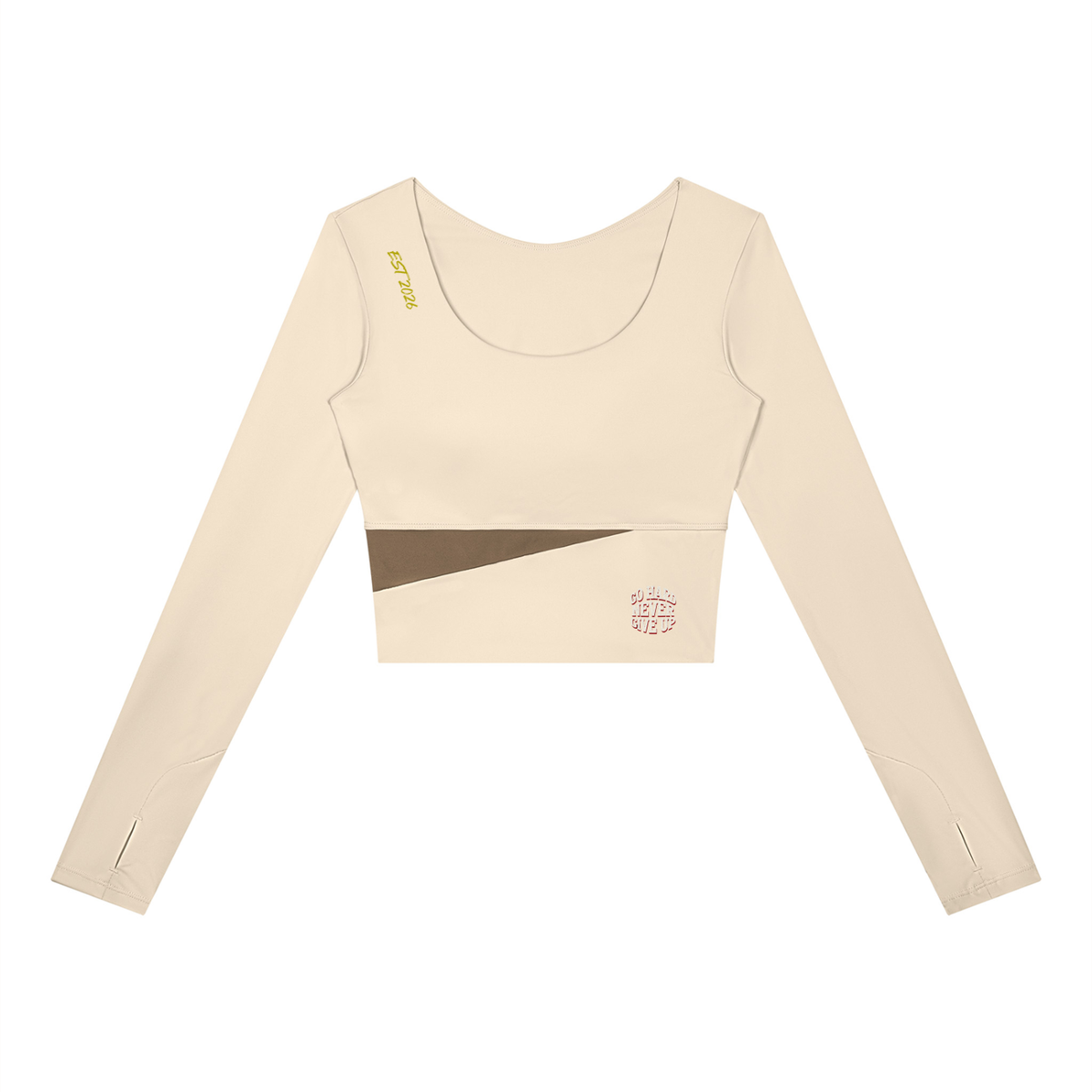 Women's Panelled Long Sleeve Yoga T-Shirt