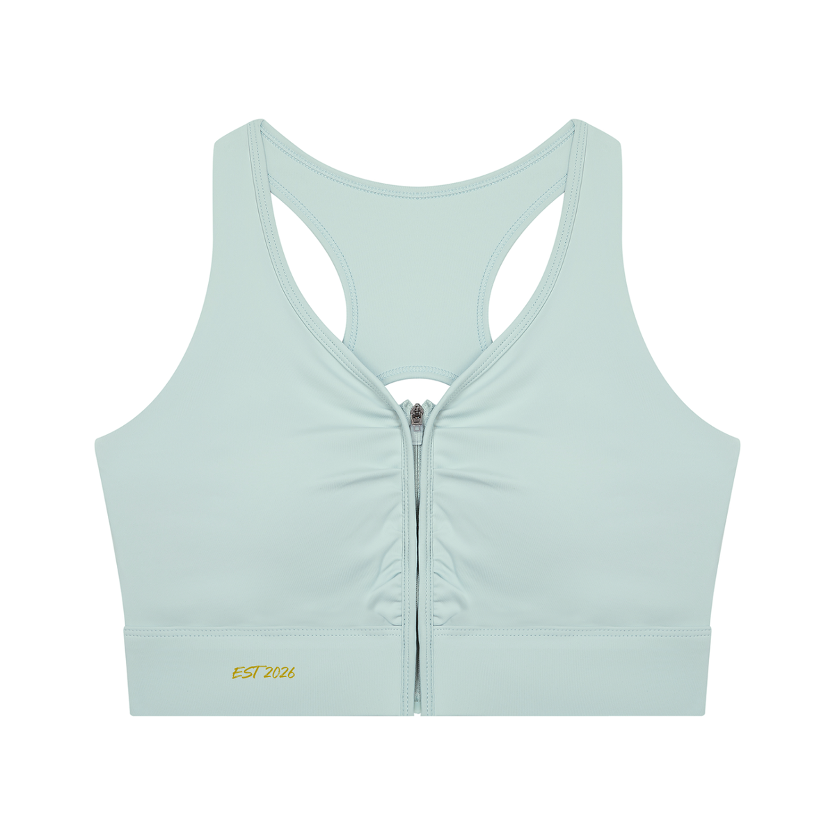 Women’s Cropped Zip Yoga Sports Bra