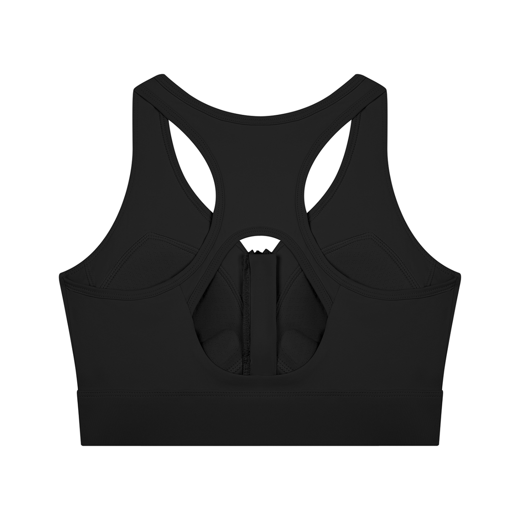 Women’s Cropped Zip Yoga Sports Bra