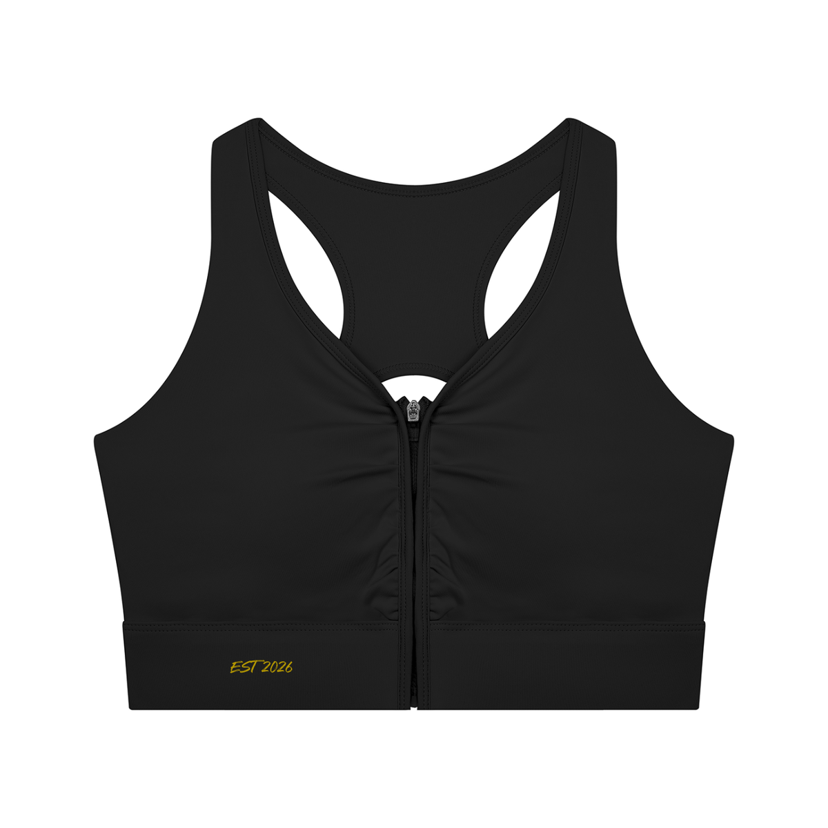 Women’s Cropped Zip Yoga Sports Bra