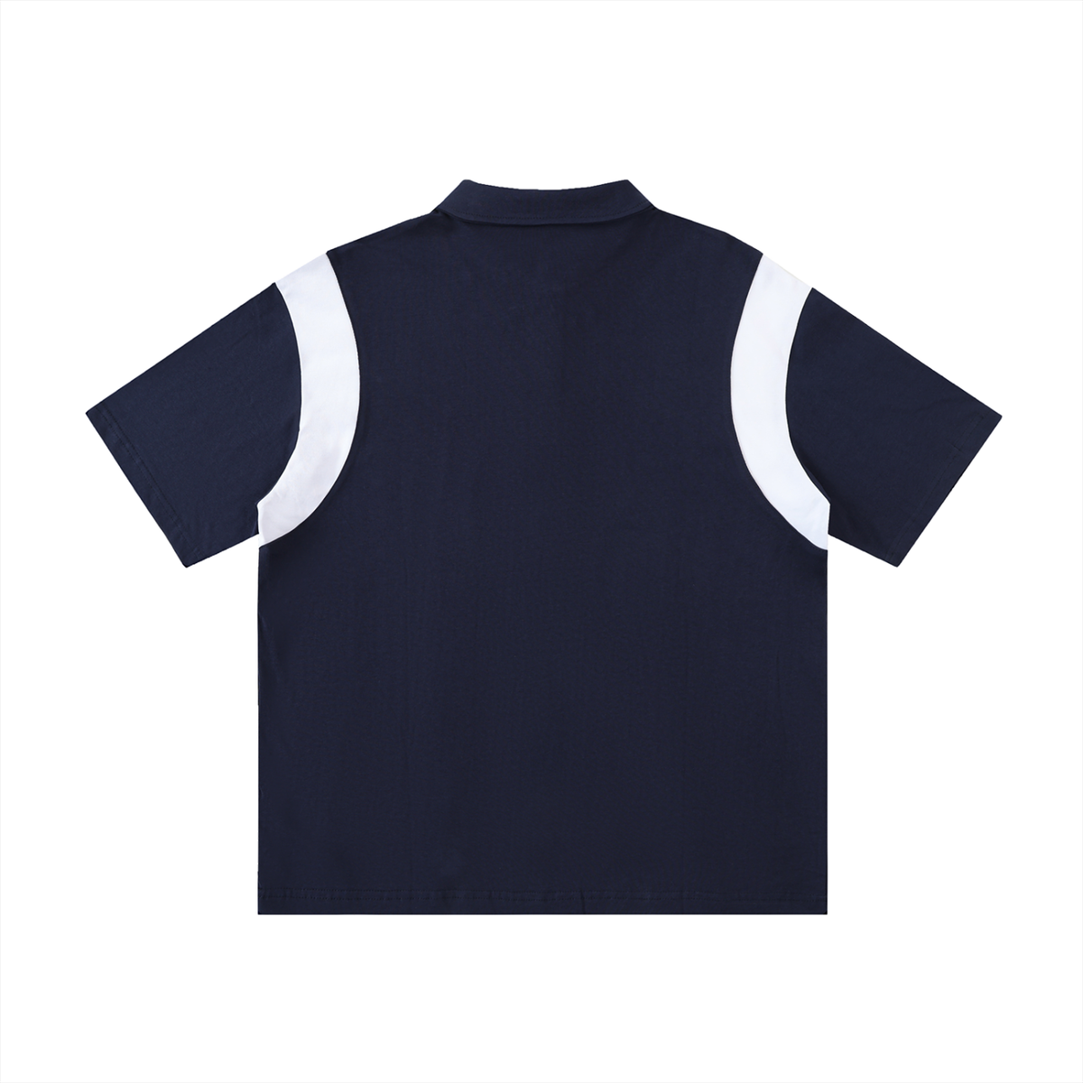EST 2026 Men's Contrast Panel Cotton Polo Shirt