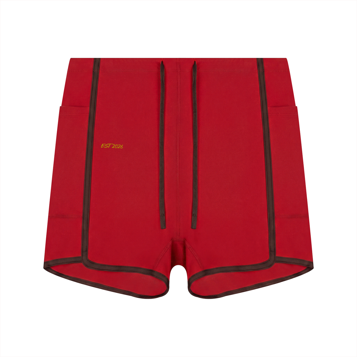 Women's High Rise Color Block Yoga Shorts