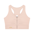 Women’s Cropped Zip Yoga Sports Bra